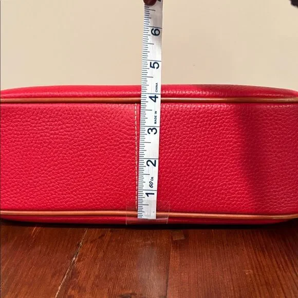 Dooney & Bourke Pebble Leather Presley Crossbody Red - Picture 6 of 15